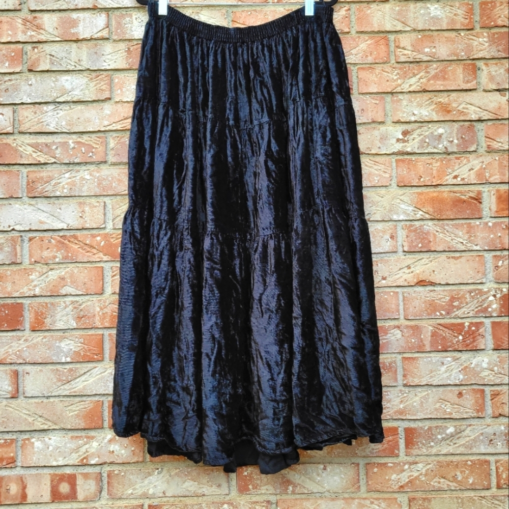 COPY - 90's Vintage black gothic skirt Large- Neo Nostalgia